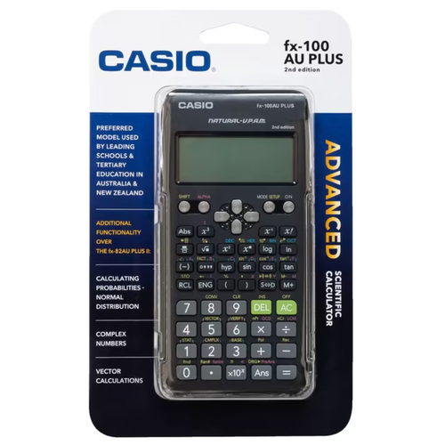 NEW Casio Scientific Calculator FX100AUPLUS 2nd Edition FX-100AU PLUSII School - Picture 2 of 5
