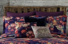 ONE Poetic Wanderlust Tracy Porter FLEUR EURO Pillow QUILTED SHAM 26 X 26 PURPLE