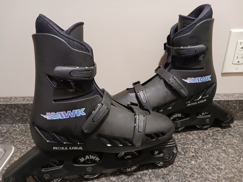 HAWK Rollerblades Roll USA Inline Men's Size 9 Black Wayne Gretzky VTG - 第 9/19 張圖片