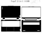 Carbon Sticker Skin Cover for Lenovo Yoga 7 2-in-1 14lM9 14" Laptop Decals Guard