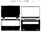 Carbon Sticker Skin Cover for Lenovo Yoga 7 2-in-1 14lM9 14" Laptop Decals Guard