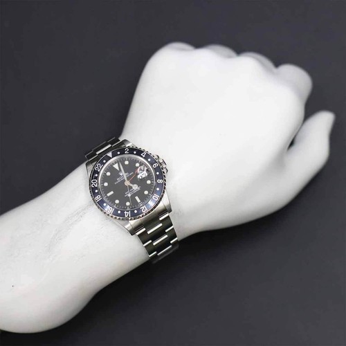 ROLEX GMT Master 16700 Selial A Automatic Black Dial Mens Wrist Watch 90255991 - Picture 3 of 7