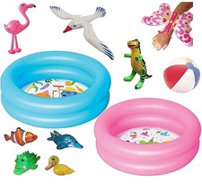 Inflatable Blow Up Paddling Pool Toys Childrens Kids Swimming Holiday Beach Fun