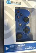 At Play Blue Wireless Controller Model PS3 Gamepad For PlayStation 3 w/ Dongle