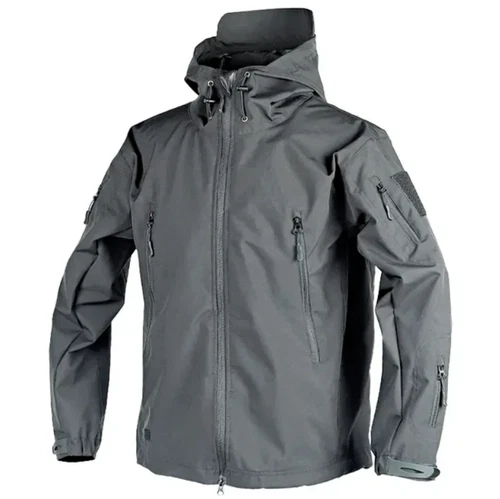 Tactical Jacket Mens Waterproof Military Coat Soft Shell Work Windbreaker Jacket video thumbnail