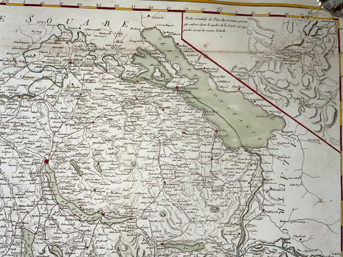 SWITZERLAND 1798 H. MALLET OVERSIZE ANTIQUE ENGRAVED MAP 18TH CENTURY - Picture 4 of 20