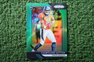 Courtland Sutton 2018 Panini Prizm #215 Green Prizm Rookie RC