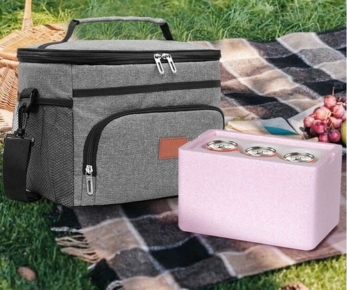 15L Outdoor Portable Lunch Bag Thermal Insulated Food Container Cooler Bag - Picture 10 of 19