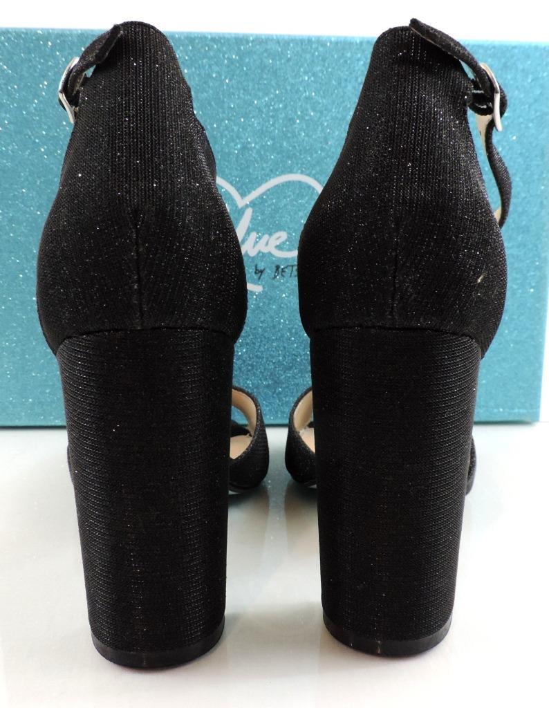 azul By Betsey Betsey By Johnson Carley y Correa en el Tobillo Bloque Tacones Vestido Sandalias Negro Tamaño 6 24d365 azul By Betsey Betsey By Johnson Carley y Correa en el Tobillo Bloque Tacones Vestido Sandalias Negro Tamaño 6 24d365