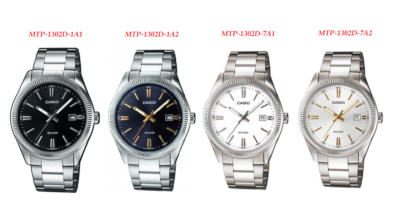 Casio MTP1302D-1A, MTP1302D-1A2, MTP1302D-7A1 & MTP1302D-7A2