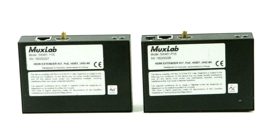 Muxlab 500451-POE HDMI Extender Kit, PoE, HDBT, UHD-4K i585  - Image 3 of 4