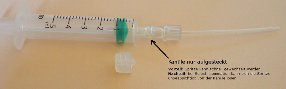 Kinderwunsch Inseminations-Kanüle Katheter, schwanger werden durch Insemination - Bild 4 von 4