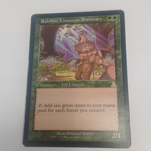 Rofellos, Llanowar Emissary Urza's Destiny NM (Reserved List MTG Card