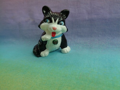 Figura animal gato blanco/negro casa de muñecas miniatura Jasman - Imagen 2 de 6