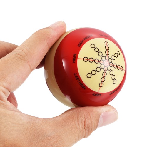 2,3" Billard Queueball Billardtisch Trainingsball mit Standardlinien und Punkten rot - Bild 4 von 11