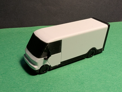 3-pk HO 1:87 scale BrightDrop Zevo 600 electric delivery van for Fedex Walmart - Picture 3 of 12
