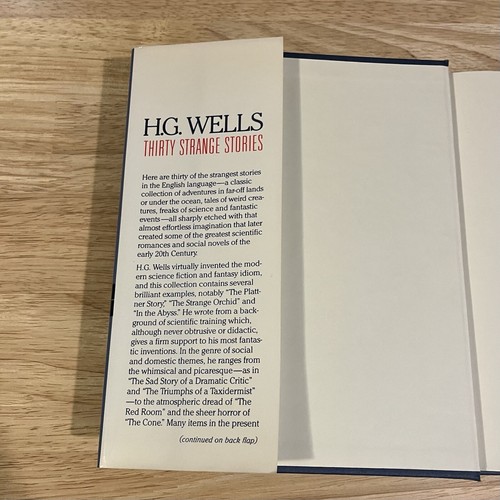 Vintage H. G. Wells Thirty Strange Stories by H. G. Wells 1993 Hardcover Book - Picture 3 of 6