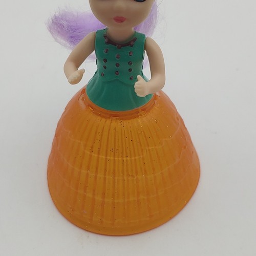 EMCO Transforming Cupcake Surprise Doll Frosting Hats 3.5" Purple Hair, no hat - Picture 3 of 8
