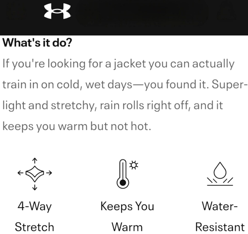 NEW UNDER ARMOUR, MENS MEDIUM, UNSTOPPABLE HOODED FULL-ZIPš¤JACKET, MSRP $110.00 - Picture 5 of 24