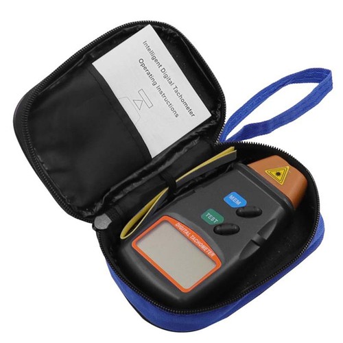 Laser Non-Contact Motor Speed Meter with Digital Photo Tachometer 2.5RPM-99,999R - Foto 11 di 19