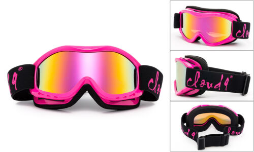Kids Ski Goggles SnowBoard Youth Dual Lens Anti Fog UV Protection Carry Pouch - Picture 13 of 46