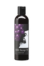 Earthly Body Edible Massage Oil Gushing Grape Flavored - 8 oz