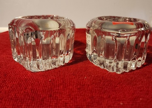 Decorative Votive Clear Candle Holder~Royal Suite Mikasa Set of 2 WX095/810 New - Picture 4 of 8