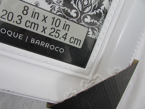 Marco ornamentado pintado blanco barroco Michaels Studio Decor - se adapta a talla 8X10 - Imagen 5 de 10