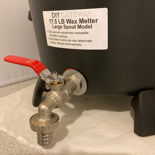 17 LB+ Wax Melter for Candle Making with Extra Large Spout Model= Less Clogging) - Picture 4 of 5