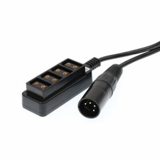 Pro Xlr 4 to 4 port D tap female Hub Cable for Anton Bauer Battery/RED ARRI