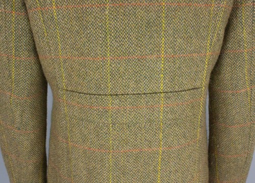 Ness Tweed Field Coat UK 12 US 8 Green Wool Country Check Jacket Utility Hunting - Picture 12 of 23
