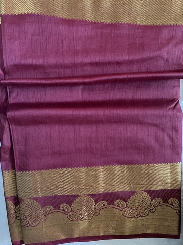 Red Elegant Indian Saree Collection - Pure Tissue Silk Saree Festival Special - Picture 8 of 10