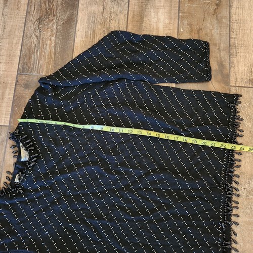 Valerie Steven's Evening Sweater Merino Wool Womens Large Beaded Black - Picture 7 of 8