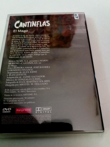 DVD "CANTINFLAS EL MAGO" MIGUEL M DELGADO MARIO MORENO LEONORA AMAR JOSE BAVIERA - Imagen 2 de 2
