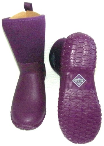 NIB MUCK BOOTS Purple Fold-Over Muckster II Mid-Rise Rain Boots Womens 5 M - Picture 3 of 3