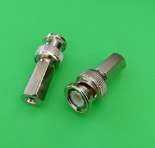 1 PC Twist On BNC Male RG59 RG62 Teflon Connectors - USA Seller