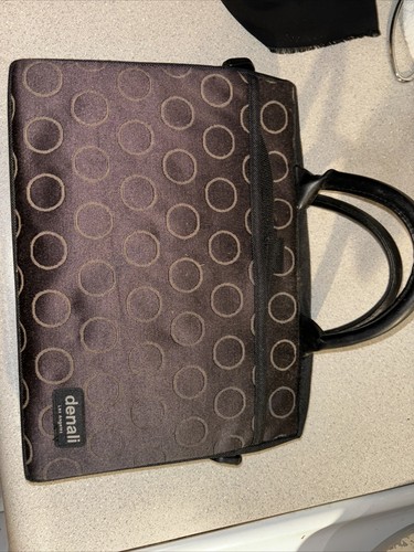 DENALI Padded Black Messenger/Tablet Bag w/ Handles Case Tote CD Holder - Picture 2 of 6