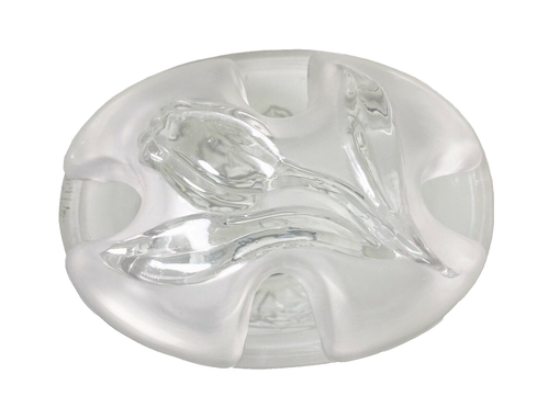Soporte para cepillo de dientes de vidrio esmerilado de colección iris floral flor de tulipán victoriano 2 piezas - Imagen 4 de 5