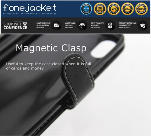 Para HMD Pulse+ Estuche Cubierta Abatible Billetera Folio Ranura para Tarjetas Cuero PU Gel - Imagen 10 de 16