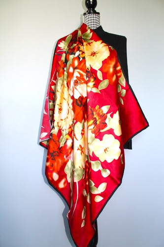 Foulard/Shawl/Scal★ JENI LOPEZ★ En soie 100% - roulloté mains 47 g★Silk SCARF - Imagen 6 de 9