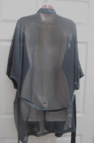 Vestido transparente negro vintage para mujer Intime of California talla mediana - Imagen 9 de 14