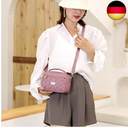 Damen Handy Umhängetasche Klein Handytasch Crossbody Schultertasche Mini-Tasche - Bild 3 von 8
