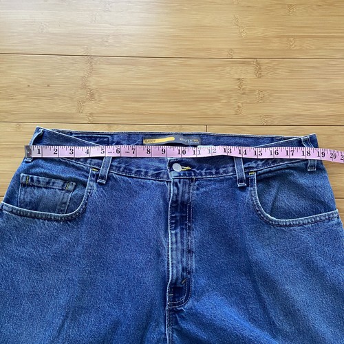 Vintage Levis Silver Tab Blue Jeans Baggy USA Made Herren Größe 38x36 Skater Y2K - Bild 4 von 8
