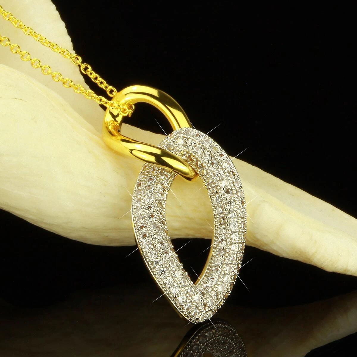 DanLingJewelry 10 ciondoli a forma di casa con zirconia