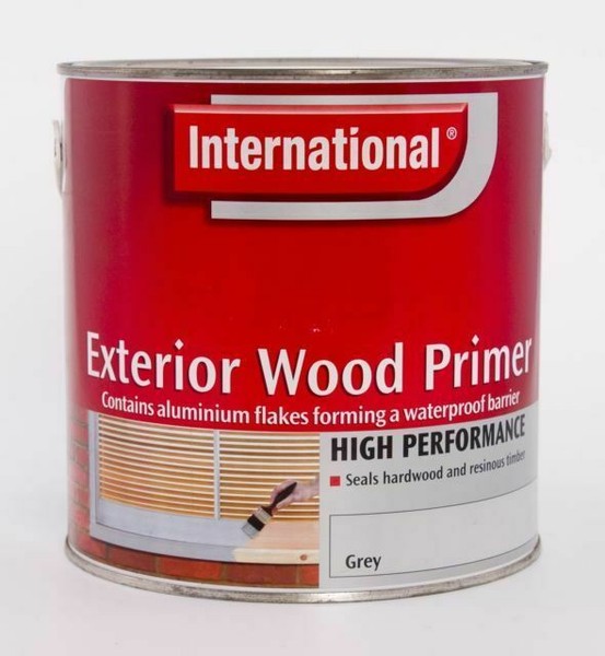 International Exterior Wood Primer High Performance Grey 250ml