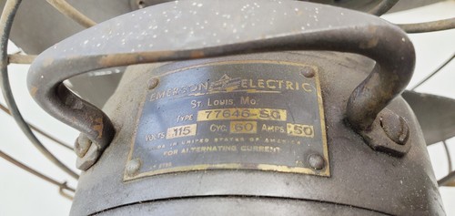 Vintage "EMERSON ELECTRIC" 12" OSCILLATING FAN 77646-SG works - Picture 5 of 10