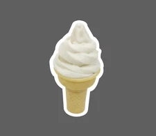 Ice Cream Cone Sticker Vanilla Waterproof Dessert Gift NEW
