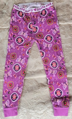 Old Navy Girl's Short Sleeve Butterfly/Paisley Pajamas Size 5T - Picture 2 of 8