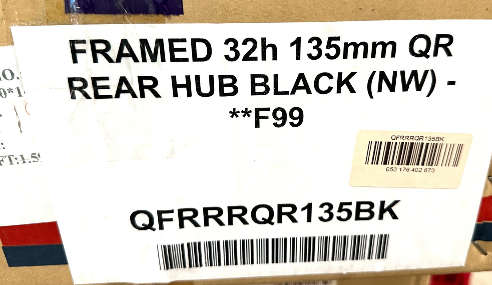 Rear Bike FRAMED HUB 135mm 32h 6 Bolt Disc 11spd HG Cassette QR Sealed New