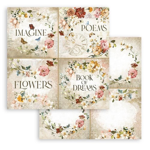Stamperia GARDEN OF PROMISES - 6" X 6" Double Sided Paper - 10 SHEETS - Picture 8 of 12